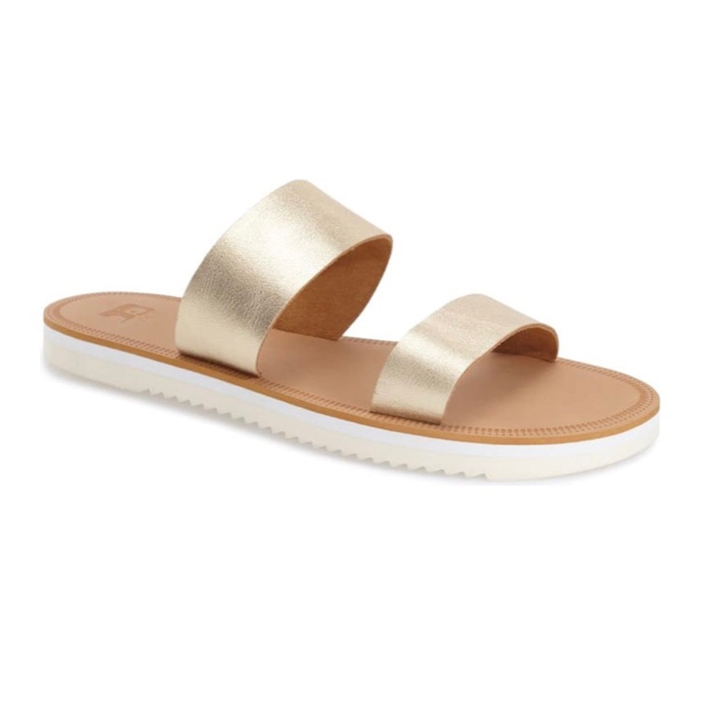 Joe’s Jeans Trust Gold Slide Sandals - 6.5 (NIB)